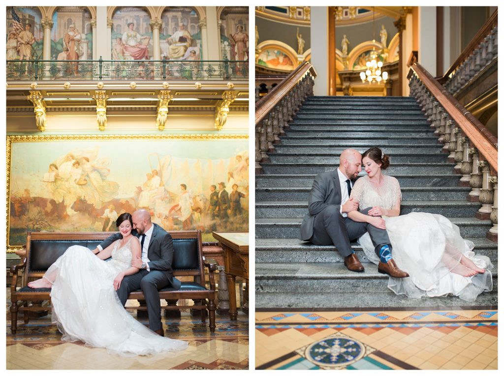 Des Moines Photographer | Des Moines wedding photographer | Iowa Sate Capitol | Kara Vorwald